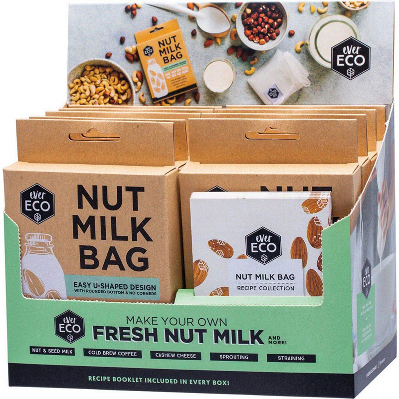 Ever Eco Nut Milk Bag Cdu With Recipe Booklets 9 - Sensational Health